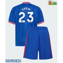 Manchester United Luke Shaw #23 Bortedraktsett Barn 2026-27 Kortermet (+ Korte bukser)